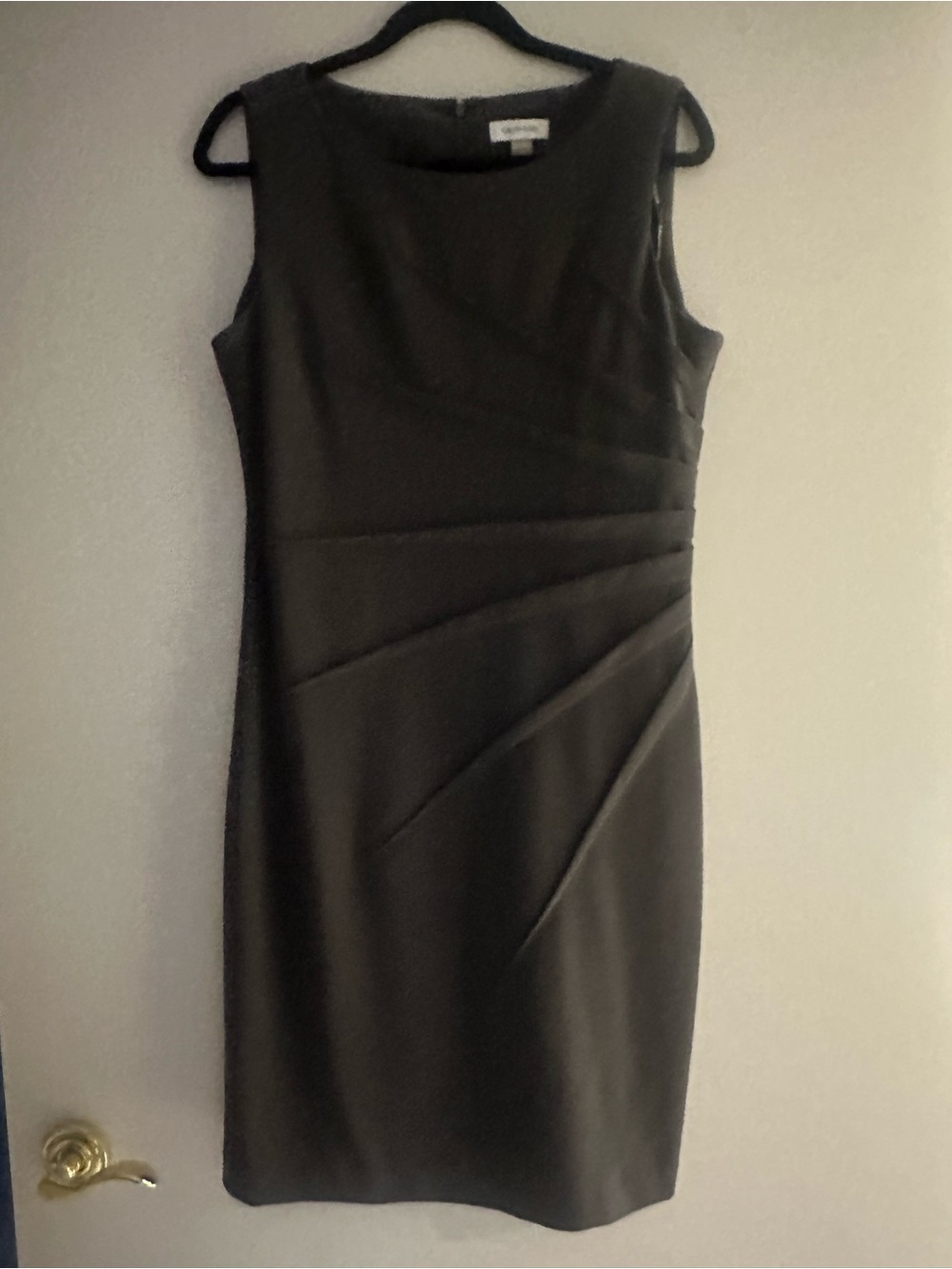 Calvin Klein Slate Star Burst Sleeveless Sheath Dress - Classic Elegant Fit ✨
